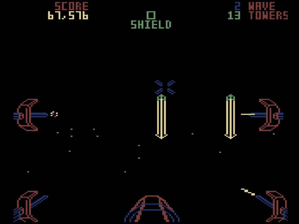 Gameplay of Star Wars: The Arcade Game for Commodore 64